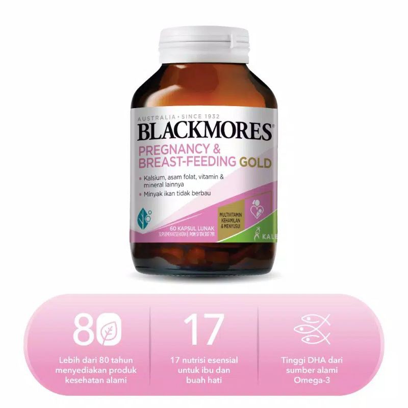 Blackmores Pregnancy and Breastfeeding Gold 60kps &amp; 120kps