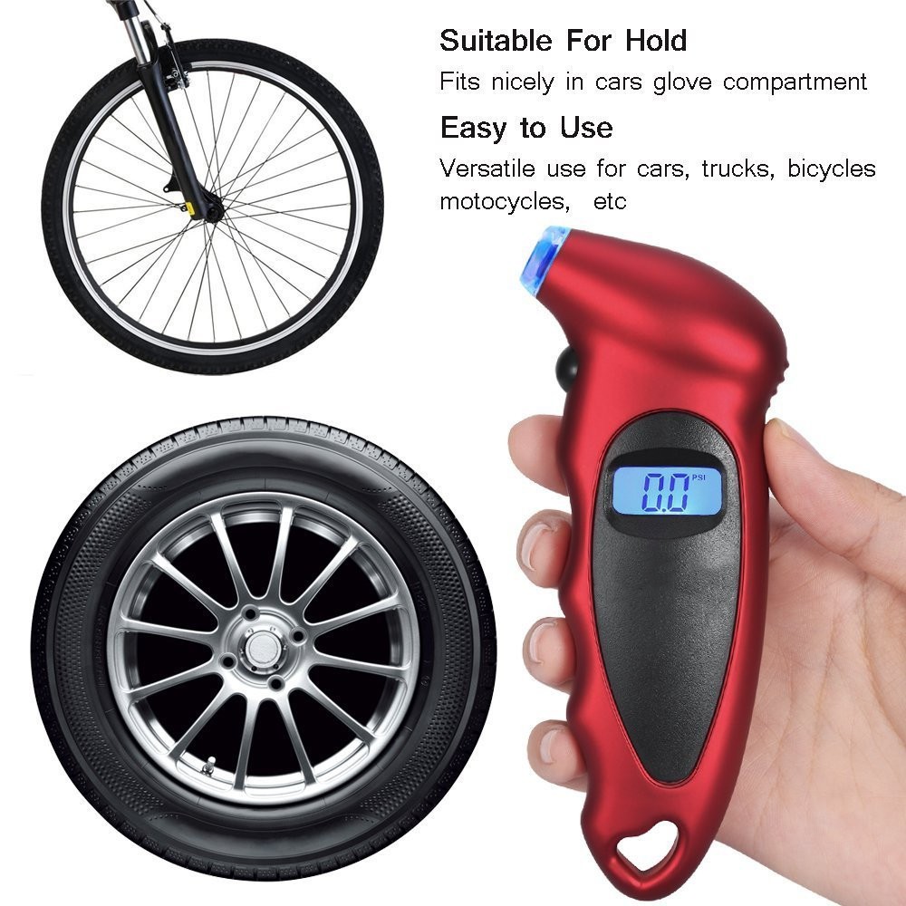 Pengukur Tekanan Angin Ban Digital - Digital Tire Pressure Gauge