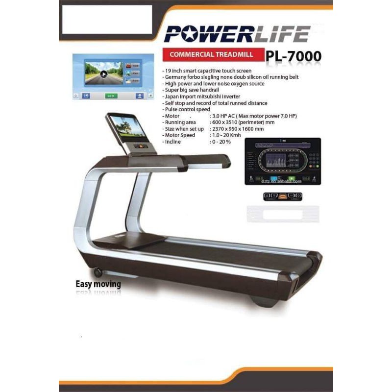 Treadmill elektrik komersil DHZ x8200A 7 Hp Ac