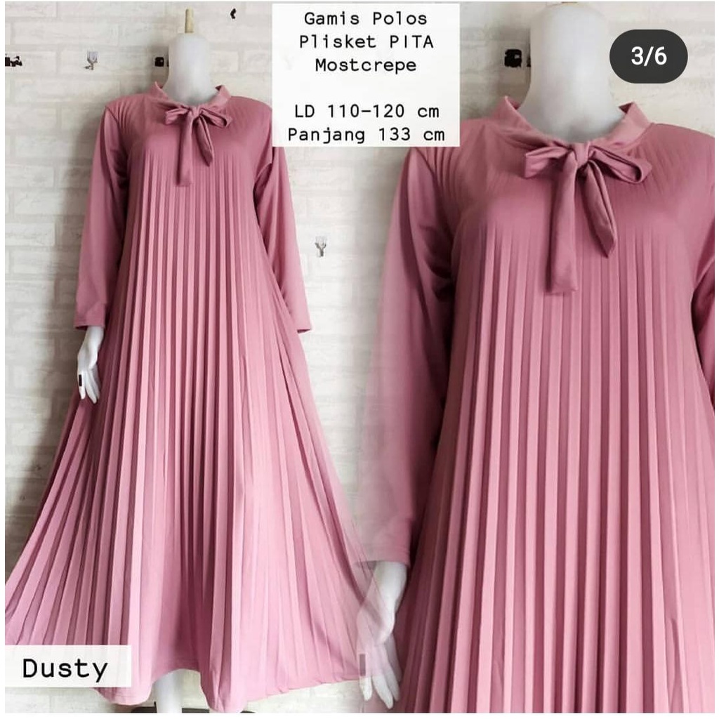 Gamis plisket/gamis plisket jumbo-3