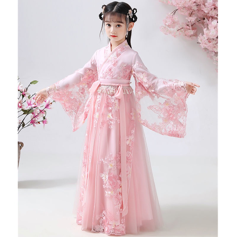 Hanfu children's Chinese style super FAIRY DRESS antique girl Sakura Princess Ru skirt Tang girl new