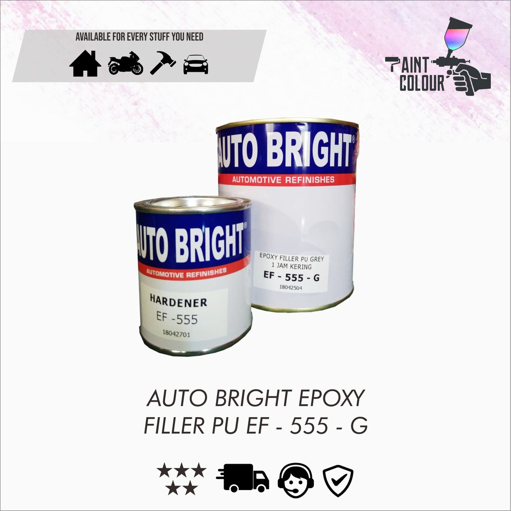 EPOXY AUTOBRIGHT FILLER PU 555 GREY / EP - 555 - G