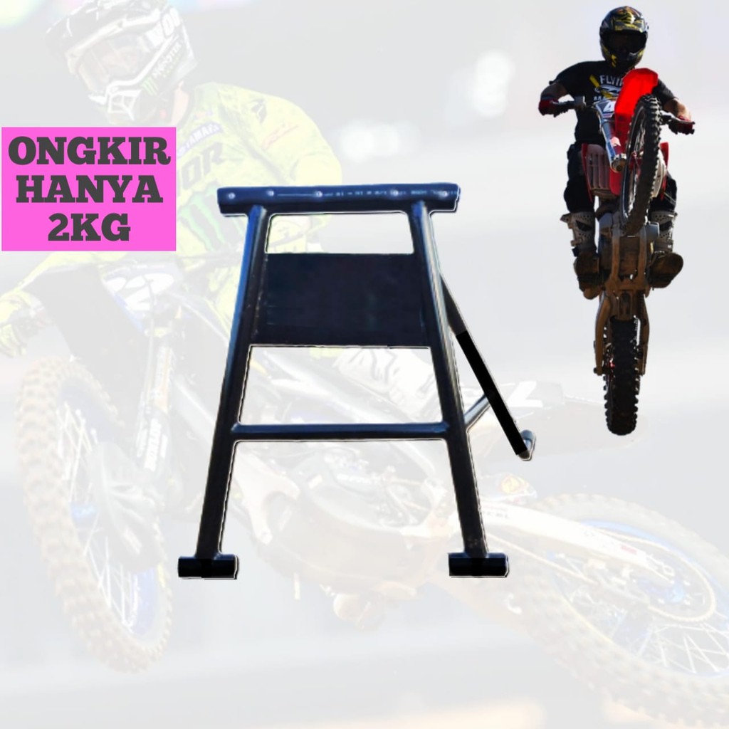 Paddock Motor Trail Jackstand KLX Standar Tengah CRF Trabas Supermoto . Paddock Motor KLX Murah