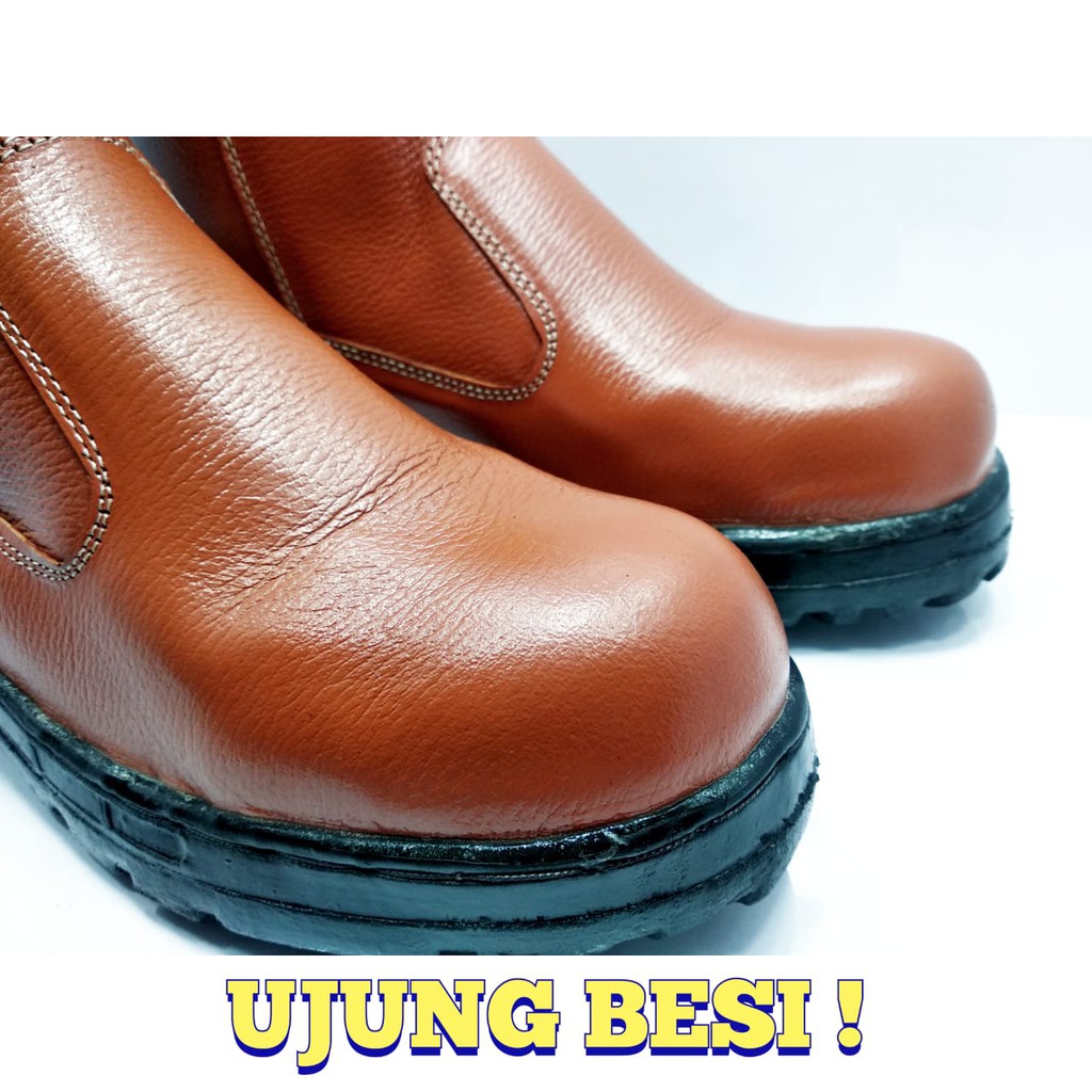 sepatu safety boots kulit asli I BOOTS SAFETY ujung BESI I CIBADUYUT JAYA