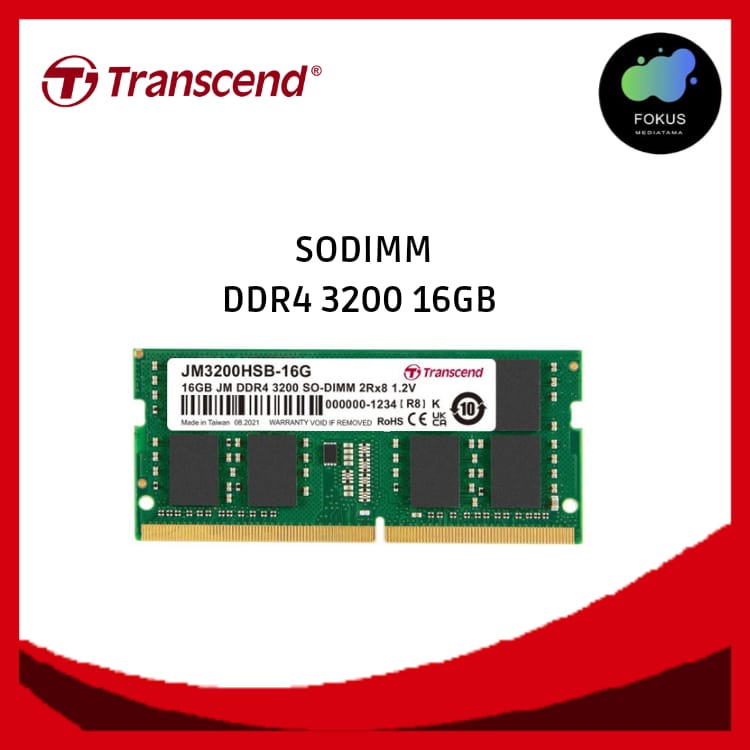 Transcend DDR4 3200MHz SO-DIMM JETRAM RAM LAPTOP 4GB / 8GB / 16GB