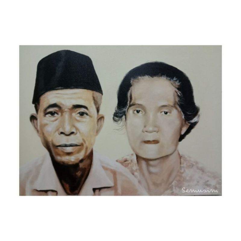 Lukisan Wajah di KANVAS