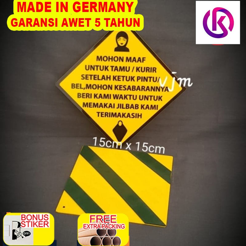 

Grosir Acrylic Pemberitahuan Setelah Ketuk Pintu/Bel Mohon Kesabaranya
