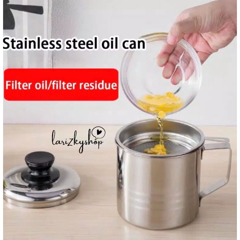 OIL POT TEMPAT MINYAK GORENG & SARINGAN MINYAK GORENG