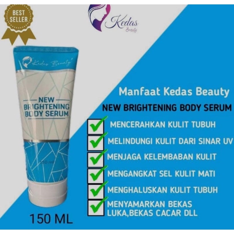 (Reseller resmi) KEDAS BEAUTY BODY SERUM SABUN SCRUB / LULUR GOLD JELLY BUBBLE MASK KEDASBEAUTY ORI