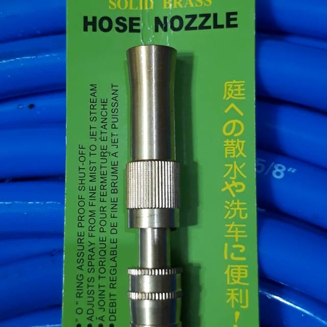 Hose Nozzle - Kepala Semprotan Lurus Kuningan 2 Tipe Taman