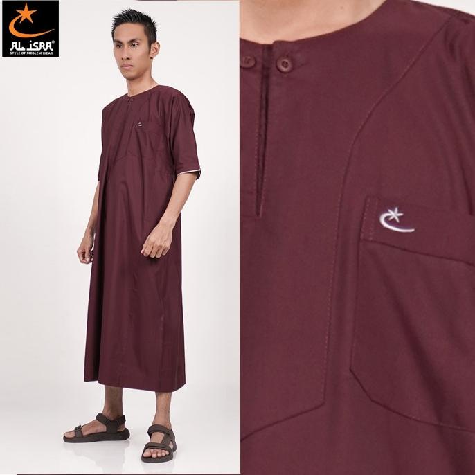 Al Isra ARABI Jubah Gamis Pria / Jubah Pria / Jubah Saudi Polos Pendek