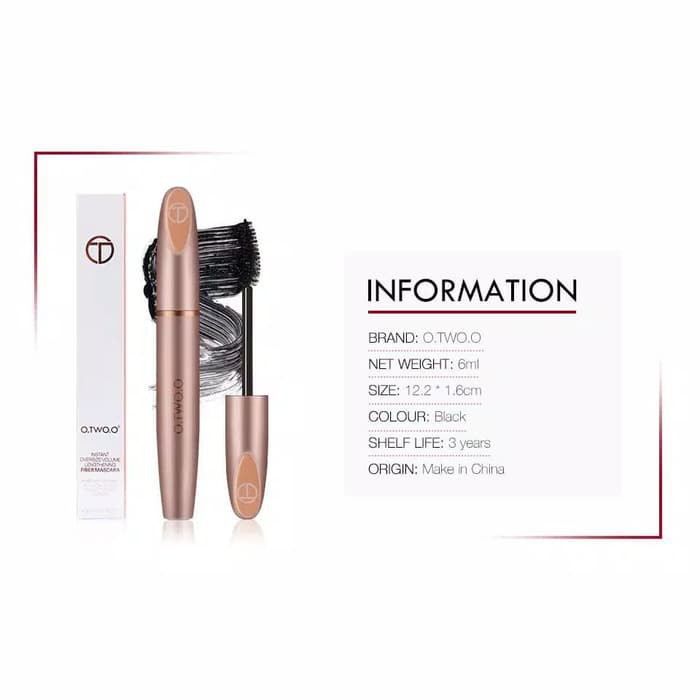 (READY &amp; ORI) O.Two.O Otwoo 3D Silk Fiber Eyelash Waterproof Mascara 9131 - Black