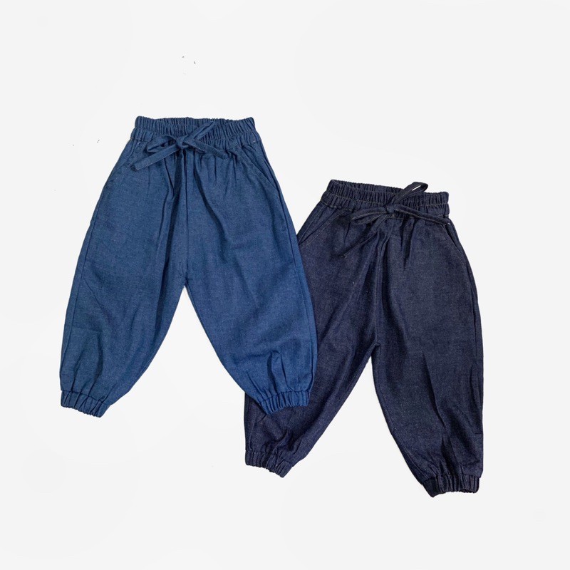 KIDDIEPODS - Denim Jogger Pants / Celana anak perempuan / Bawahan Anak perempuan 1-10 tahun / Celana Jogger anak perempuan