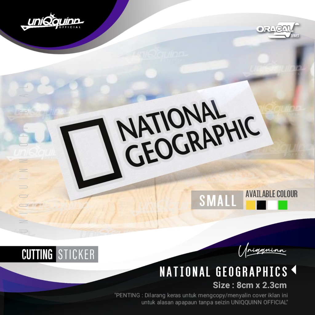 

UQ Stiker National Geographic | Cutting National Geographic