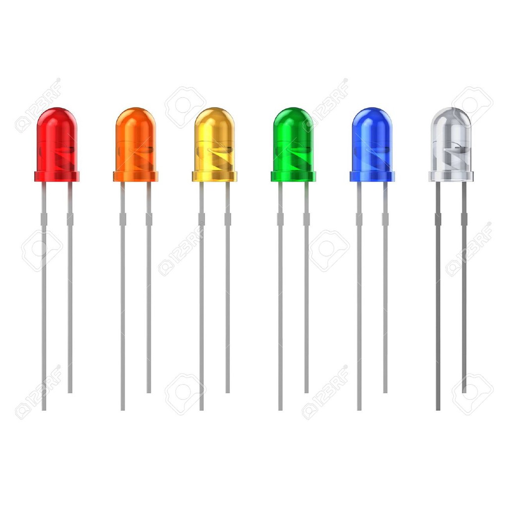 Lampu LED Warna Lamp 3 mm Putih Bening Menjadi Merah Lampu LED Warna Lamp 3 mm Putih Bening Menjadi Merah