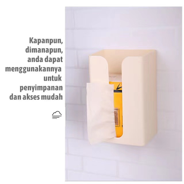 BB7 - Kotak Tempat Tissue Tempel Dinding / Tempat Kotak Tisu Tempel Dinding &amp; Toilet