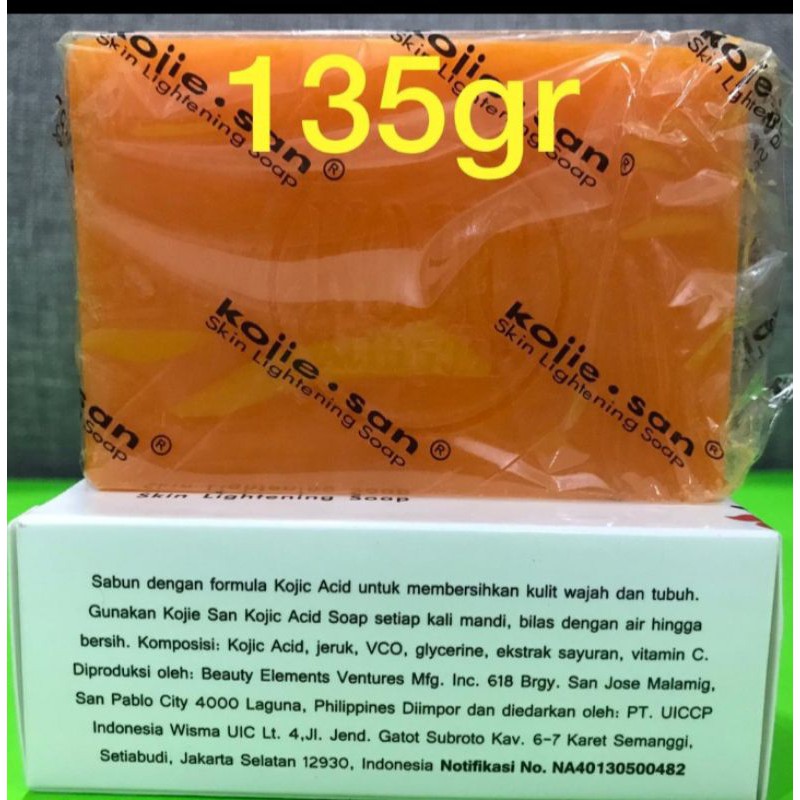 [ORIGINAL] KOJIESAN KOJIC ACID SOAP 65GR DAN 135 GR / SABUN KOJIE SAN SKIN LIGHTENING SOAP