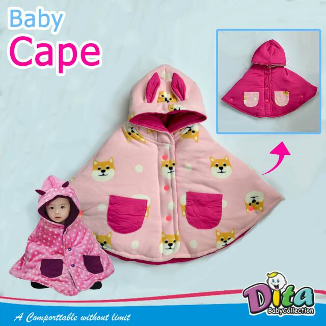 Baby cape jakcet bayi balita babycape jaket bayi selimut bayi jaket anak bolak balik