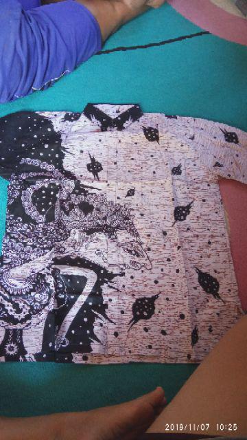 Kemeja Batik Pria Motif Morena Abu2