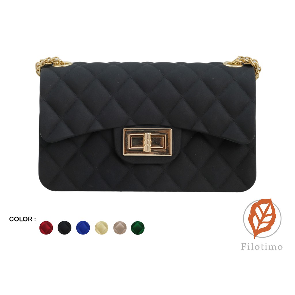 FiloTimo Tas  Pesta  Wanita Jelly Matte Import Maxi 