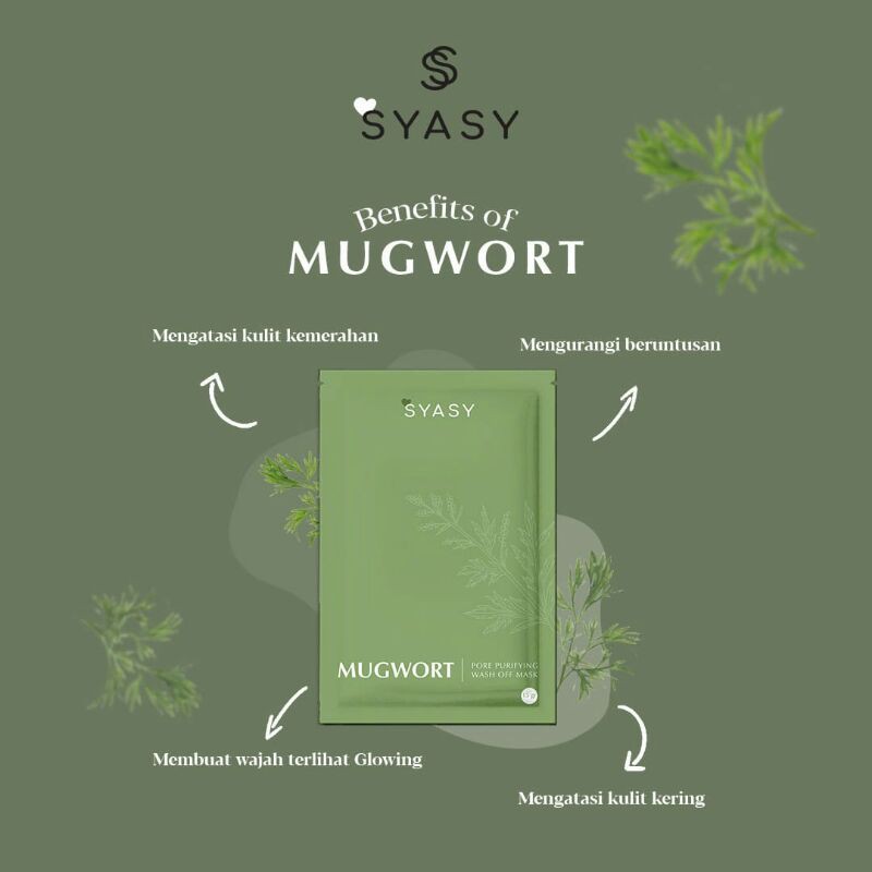 [RESELLER RESMI] MUGWORT MASK BY SYASY.ID