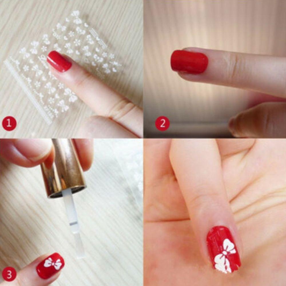 Mxbeauty Stiker Nail Art Decals Dekorasi Bunga 3D Design Manicure Tips Manikur Bunga