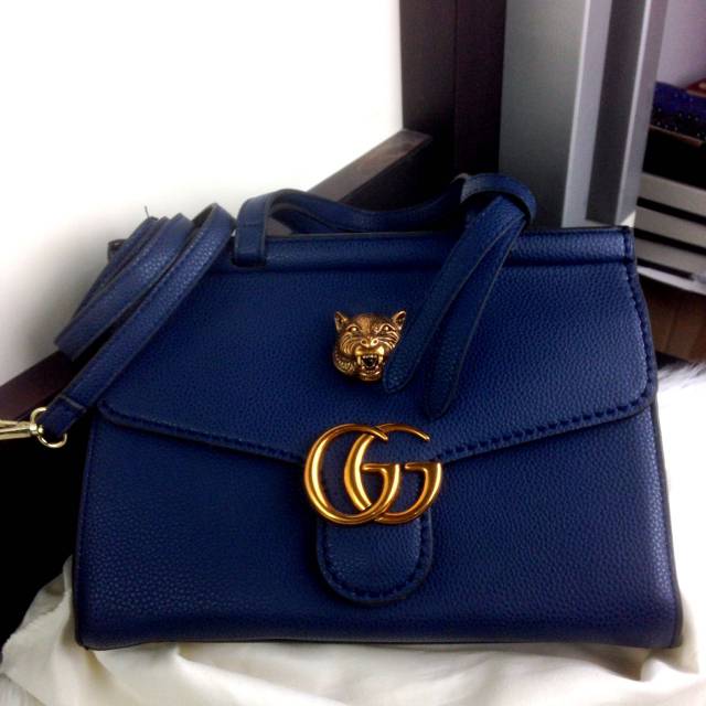 #8012 GG Marmont Leather Top Handle SS19