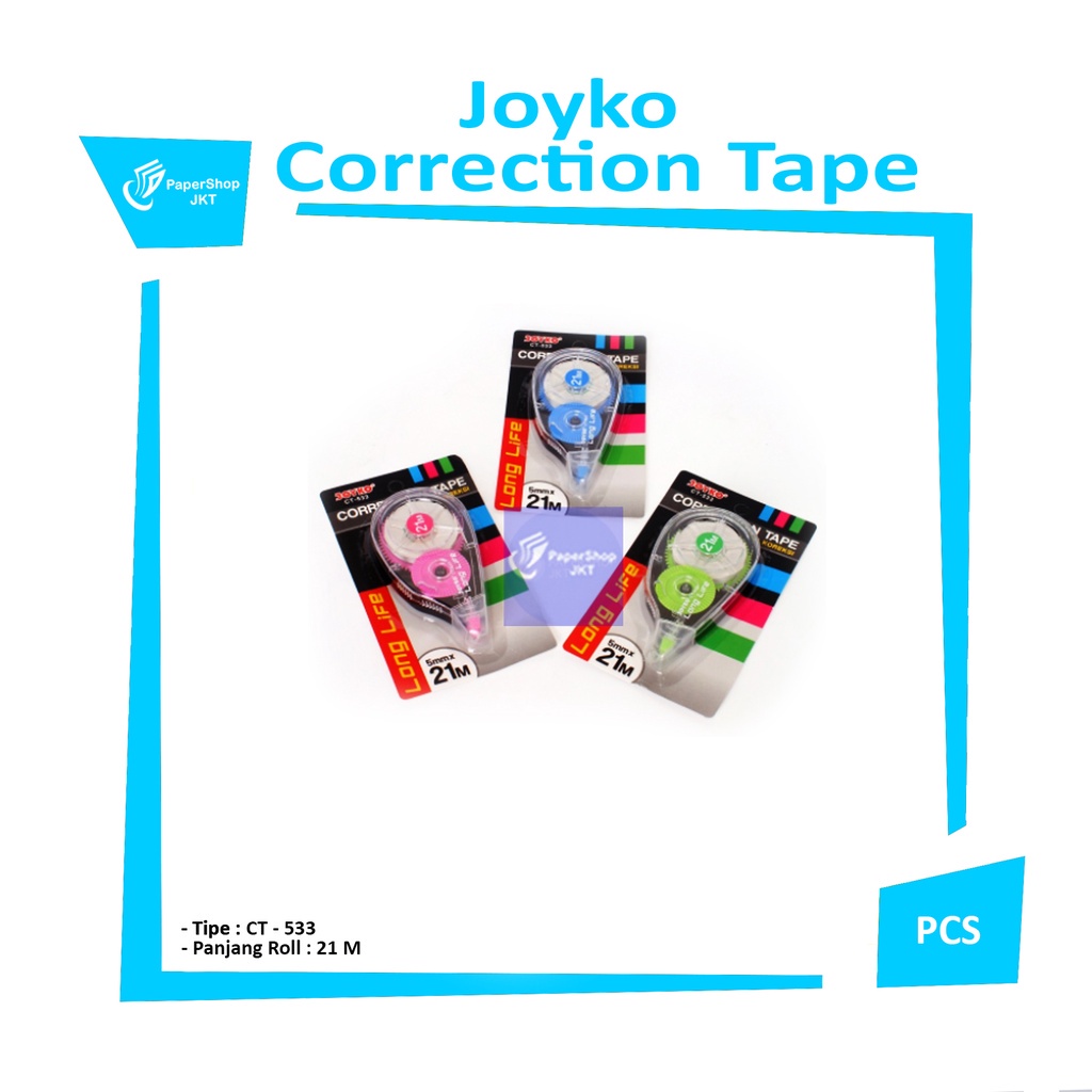 

JOYKO - Correction Tape CT-533 Tip-X Roll Long Life - 21m - Pcs