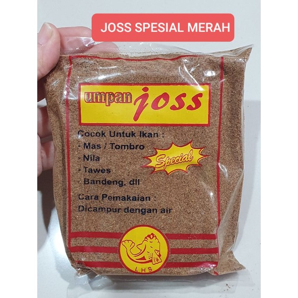 PELET JOSS / JOSS UDANG / JOSS TUNA /JOSS GURIH / JOSS CUMI / JOSS SPECIAL MERAH