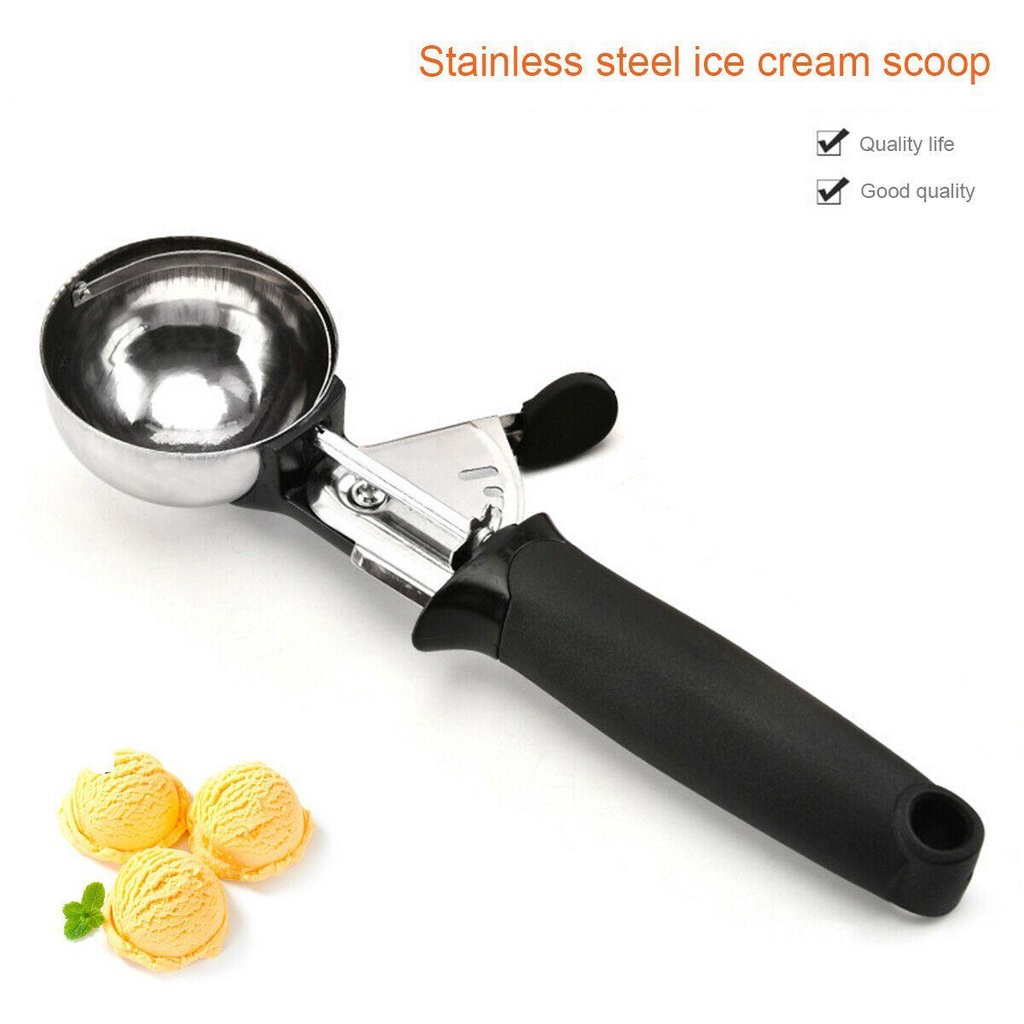 Chookyy Ice Cream Scoop Stainless Steel Metal Cookie Scoop Mash Sendok Kentang Ball Scooper