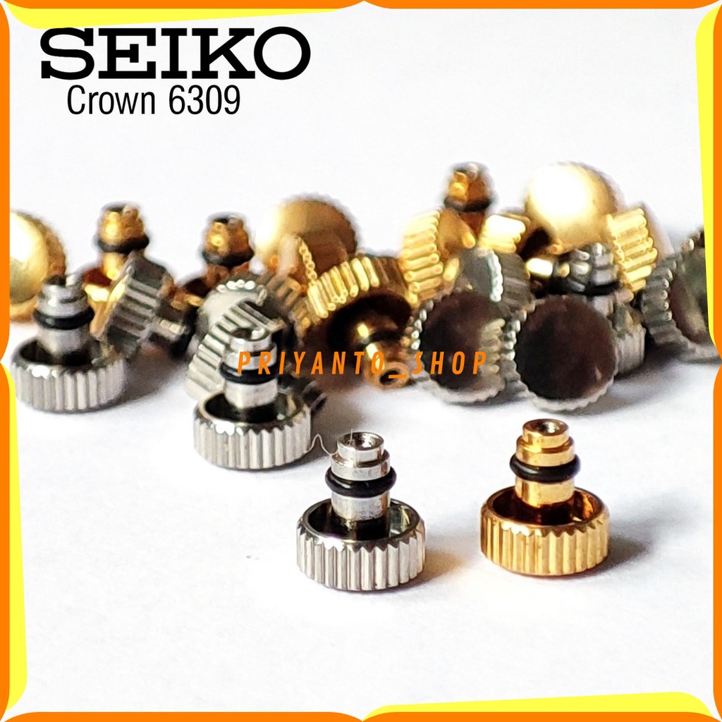 Knop kenop putaran jam tangan Seiko 6309 Knop 6309 Crown Seiko