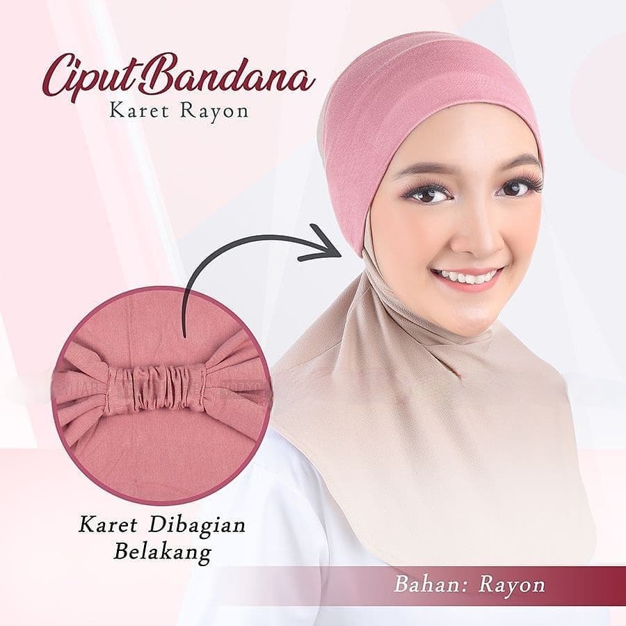 Ciput Bandana Kaos Premium / Ciput Bandana / Ciput Kaos / Ciput Bando Kaos / inner bandana kaos