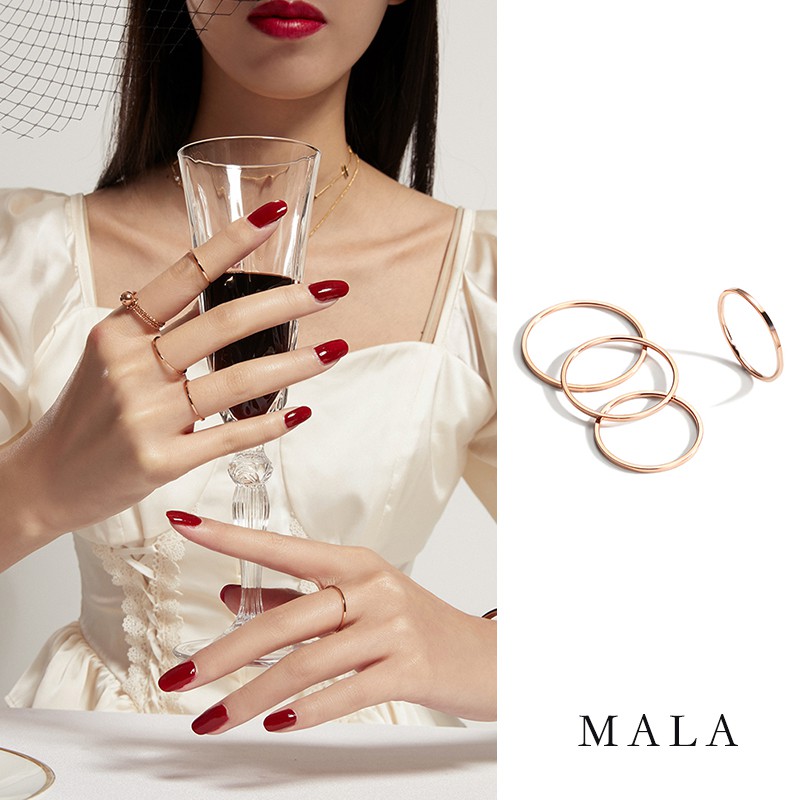 Cincin Couple Titanium  Cincin Aksesoris Fashion Cincin 