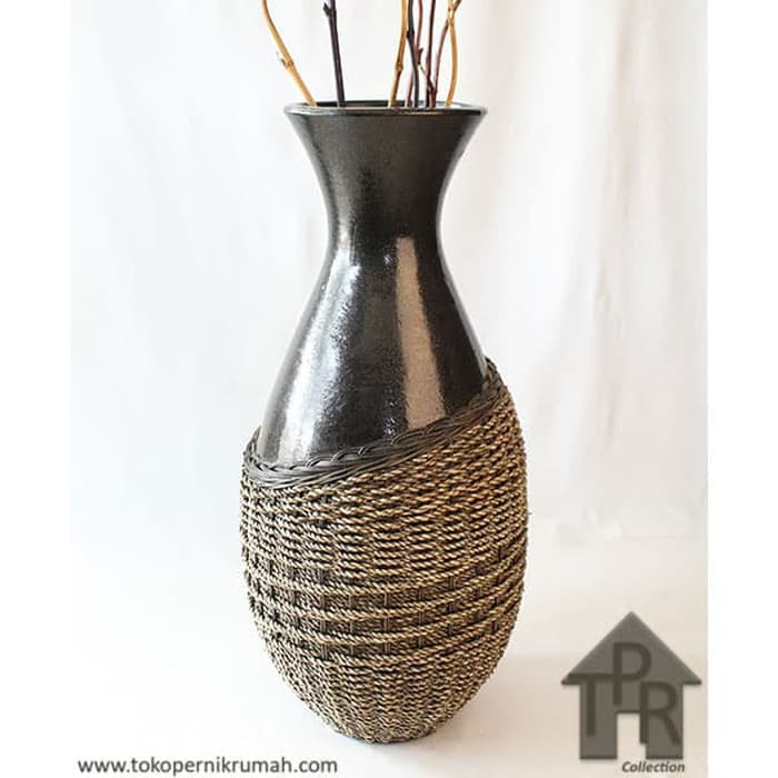 Guci Dandang Balut Seagrass Black - T60BGA114