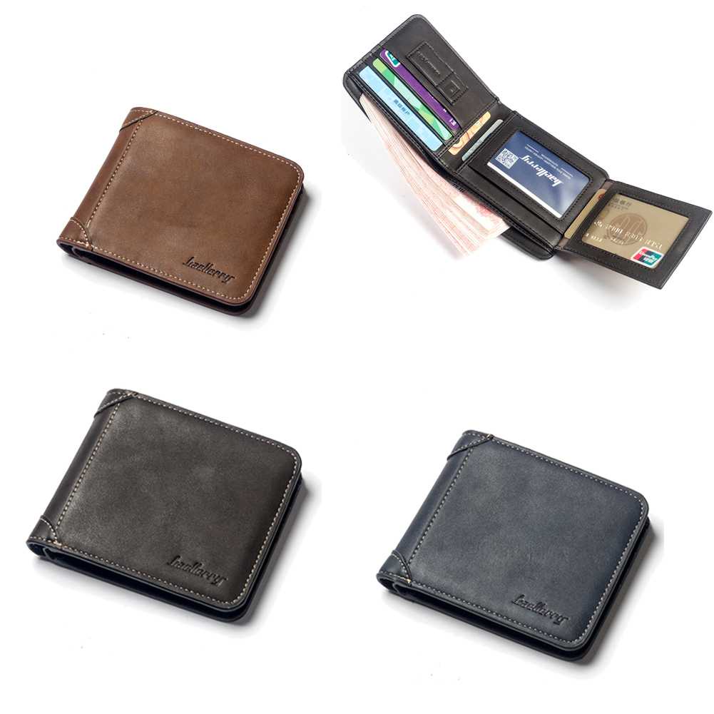 Dompet Bifold Pria Bahan Kulit Sintetis B12