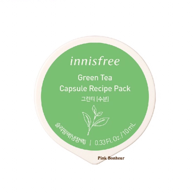 Innisfree Green Tea Capsule Recipe Pack 10ml 10 ml Original Masker Wajah Sleeping Mask Import Ori