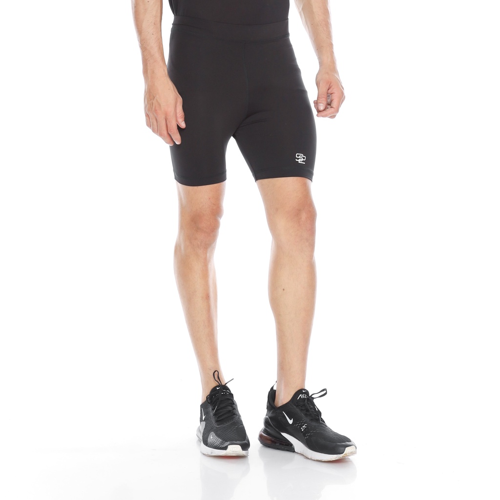 SecondShape - Celana Baselayer Pendek Pria Compression Pants Legging Biker Pants Tennis Padel