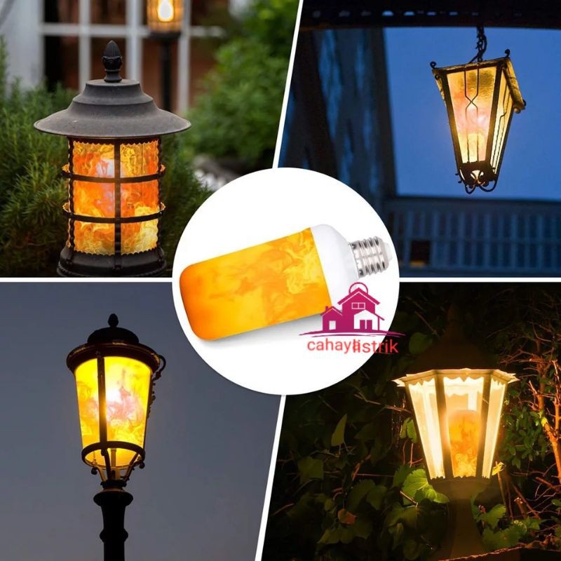 lampu api led e27 besar/bohlam obor led e27-autolux-Flame effect 3in1