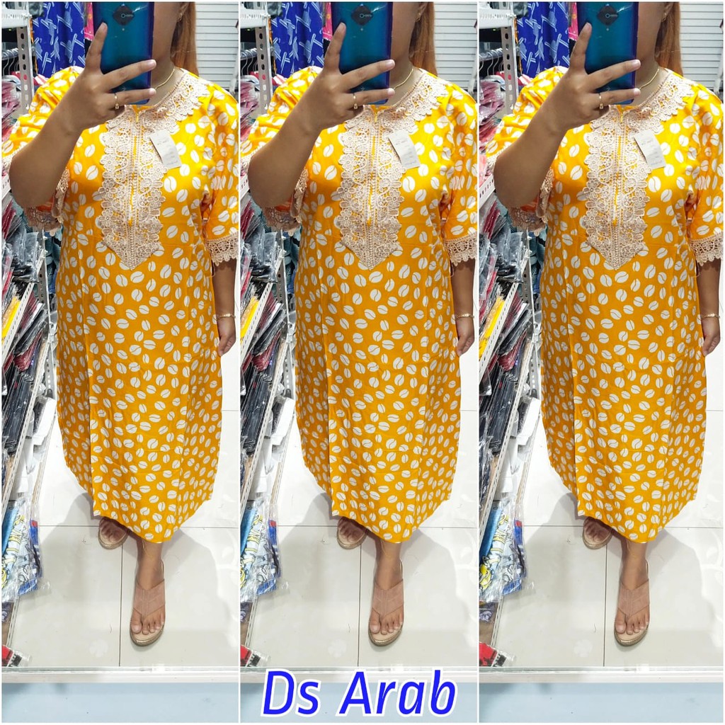 Daster Arab Renda Motif / daster arab/ home dress arab/ home dress