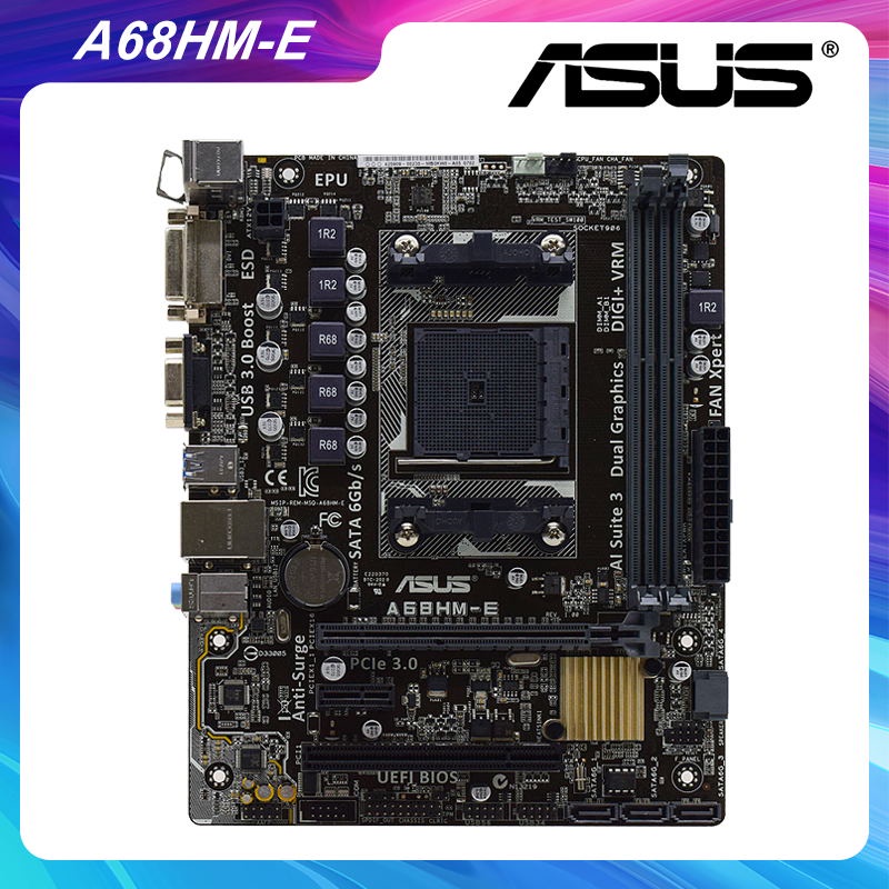 PREORDER ASUS A68HM-E Motherboard DDR3 Motherboard FM2 AMD A68H 32GB PCI-E 3.0 X16 DVI USB3.0 AMD Mi