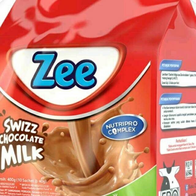 

Zee Swiss chocolate susu bubuk 10pcs x40g