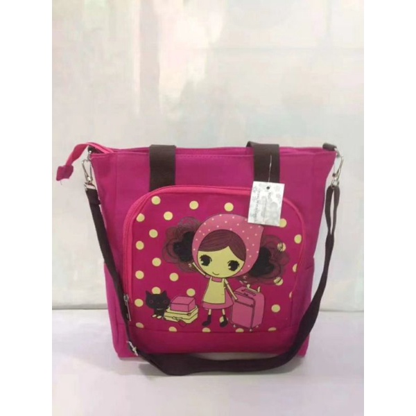 TAS SELEMPANG WANITA FASHION 15002#(KANVAS)