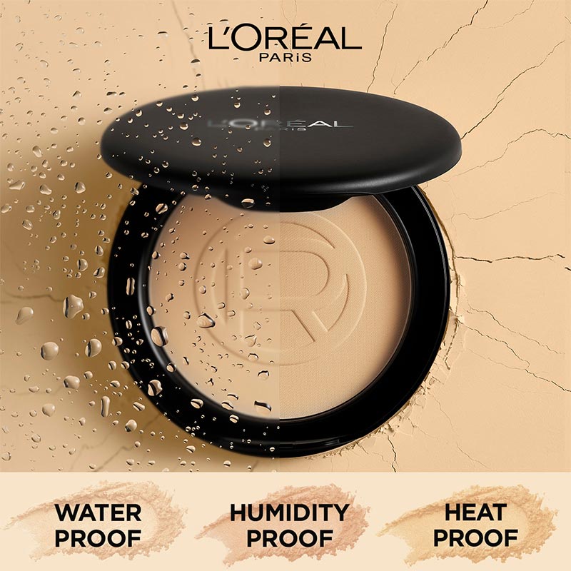 L'Oreal Infallible Oil Killer High Coverage Powder (Natural Matte &amp; 24 Jam Oil Control) - 128