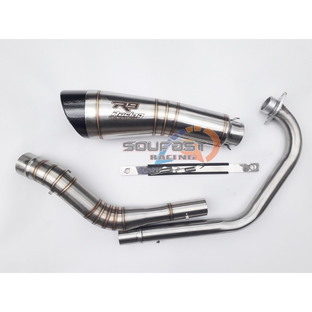 Knalpot R9 Vixion cbr150r cb150r r15 gsx satria fu mx king mx135 byson scorpio supra gtr sonic verza megapro xsr155 tiger aerox nmax vario lexi xmax scoopy beat mio xeon pcx adv-5