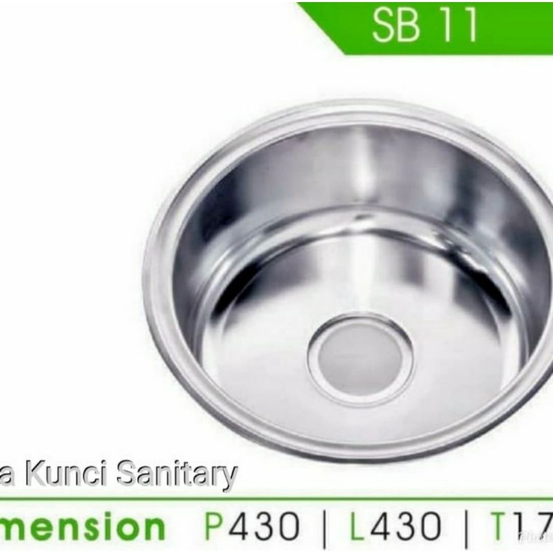 Kitchen Sink Royal SB 11/Bak Cuci Piring Bulat Stainless/Sink Bulat