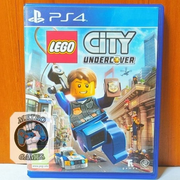 Lego City Undercover PS4 Kaset Lego City Under Cover Playstation PS 4 5 CD BD Game Games Lego Citys Undercovers le go super heroes avengers reg 3 region 3 asia marvel batman starwars star wars game mainan anak original asli ori ps4 ps5