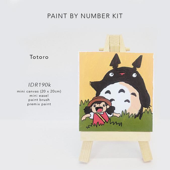 

Best Seller! Totoro Art Set / Paint By Numbers / Kids Art Termurah