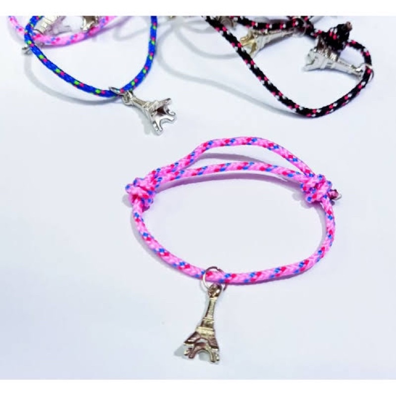 Gelang Tarik Paris Menara Eiffel 12pc Grosir Warna Dolar Dollar Kupu