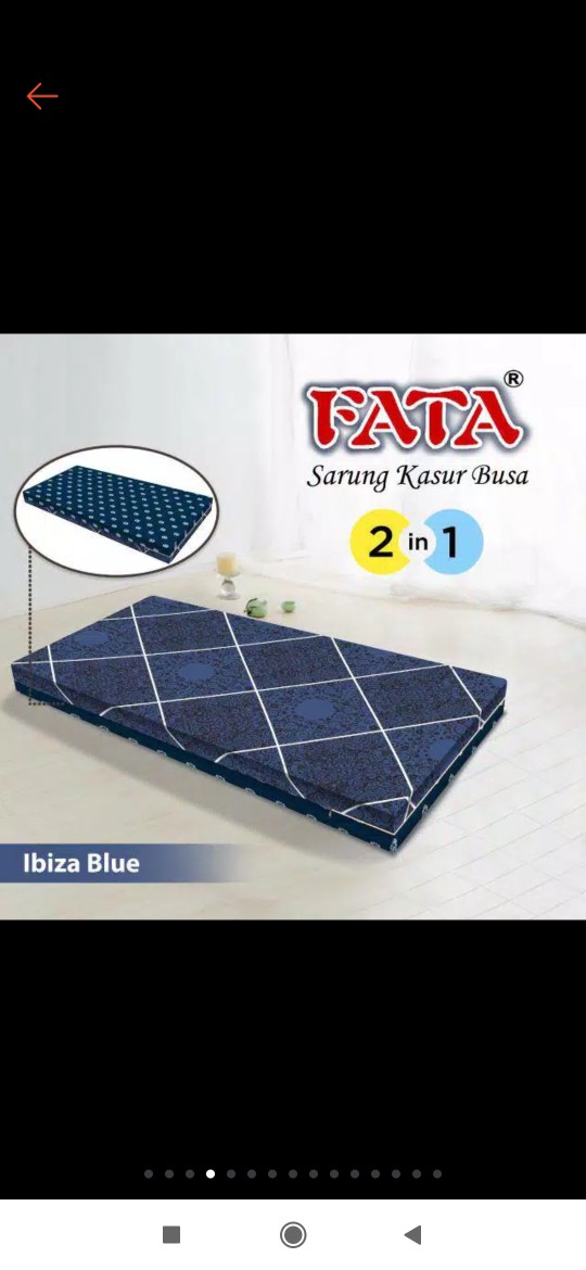 Fata Sarung Kasur Busa Resleting Ukuran 120x200x15