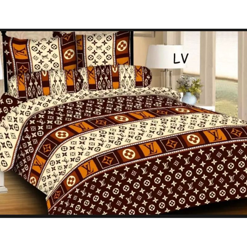 sprei home made karakter motif Lv no.1 ukuran king size 180*200